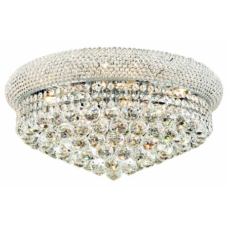 Elegant Lighting Royal Cut Clear Crystal Primo 10-Light V1800F20C/RC